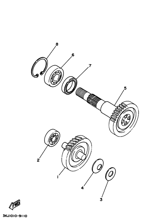 Yamaha 90208-12049 Washer, Conical Spring — shown on the トランスミツシヨン parts diagram
