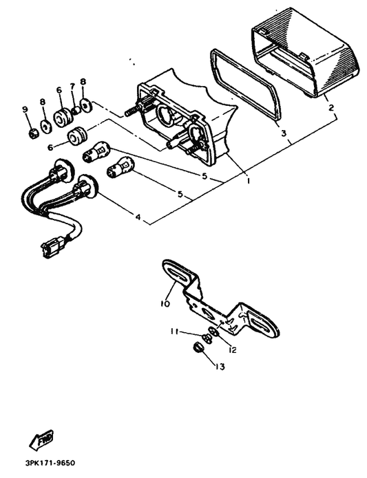 Yamaha 90387-060N3 Collar — shown on the Alternate (Taillight) parts diagram