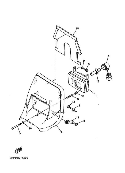Yamaha 55U-84337-00 Bolt, Special — shown on the ヘツドライト parts diagram