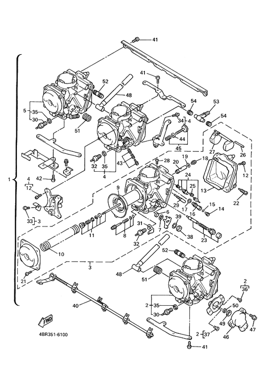 Yamaha 4HM-14239-00 . . Seal — shown on the Carburetor parts diagram