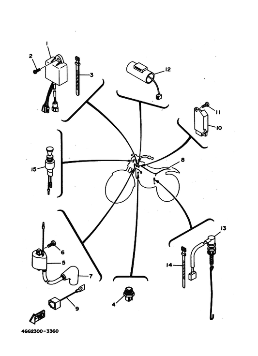 Yamaha 1JK-81960-A1 Rectifier & Regulator Assy — shown on the Electrical 1 parts diagram
