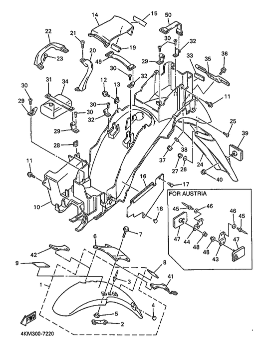 Yamaha 90269-10075 Rivet — shown on the Fender parts diagram