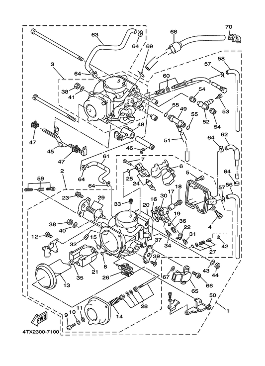Yamaha 90467-12052 . Clip — shown on the Carburetor parts diagram