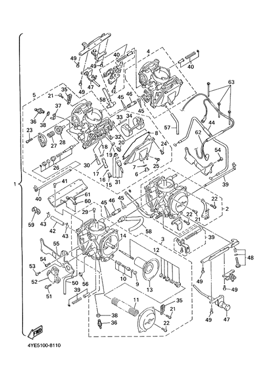 Yamaha 22F-14991-00 . . Cap — shown on the Carburetor parts diagram
