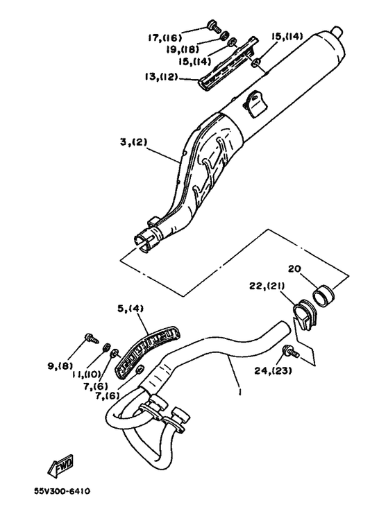 Yamaha 90164-06017 Screw, Tapping — shown on the Alternate For Engine parts diagram