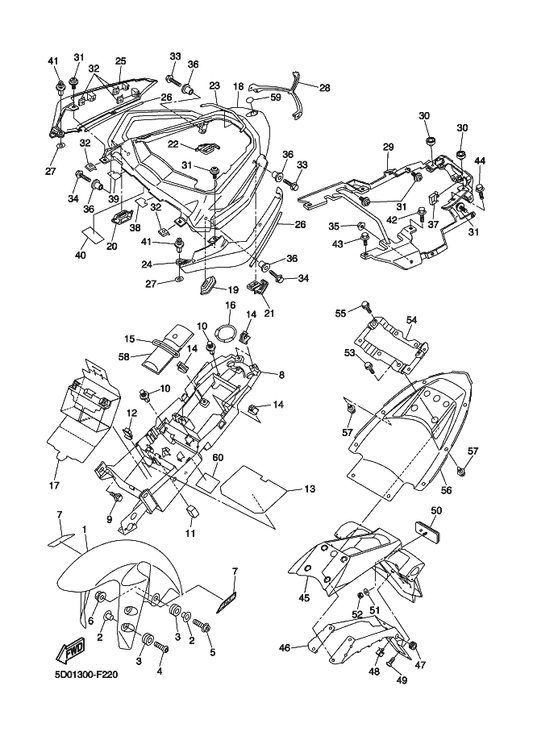 Yamaha 3C3-24773-00-P0 Handle, Seat — shown on the Fender parts diagram