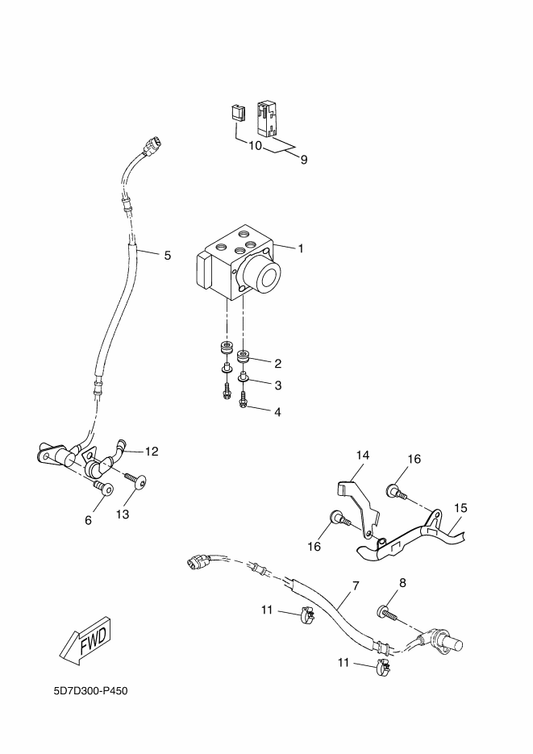 Yamaha 5D7-F5188-00 Cap — shown on the Electrical 3 parts diagram