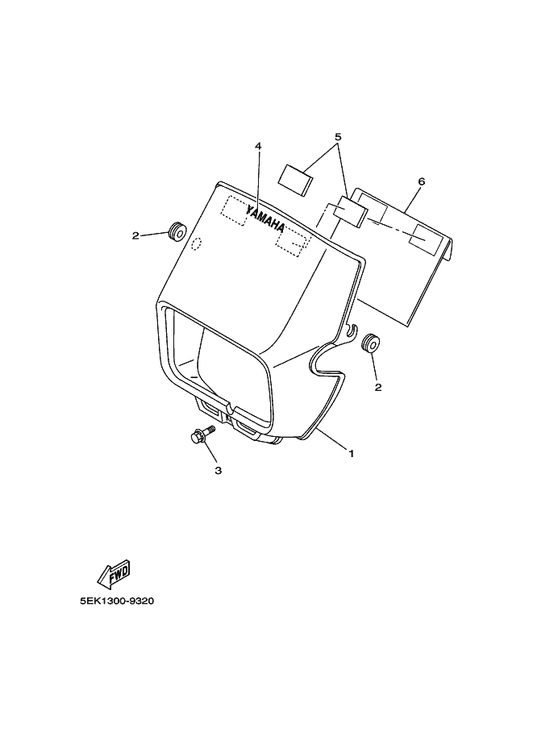 Yamaha 34Y-28351-10 Body, Cowling — shown on the Cowling 1 parts diagram