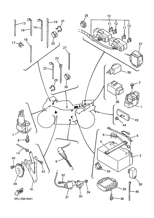 Yamaha 2KW-82151-00 . Fuse — shown on the Electrical 2 parts diagram
