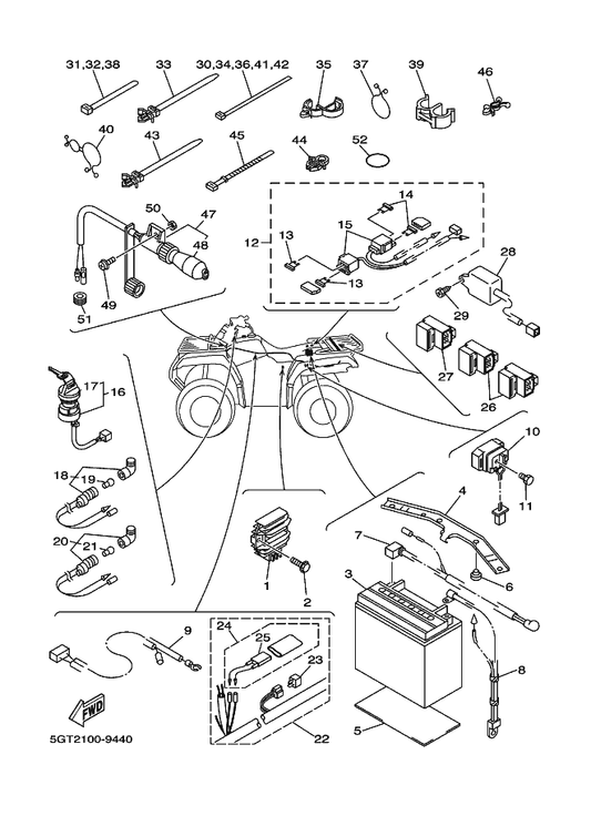 Yamaha 2GV-82151-00 . Fuse — shown on the Electrical 2 parts diagram
