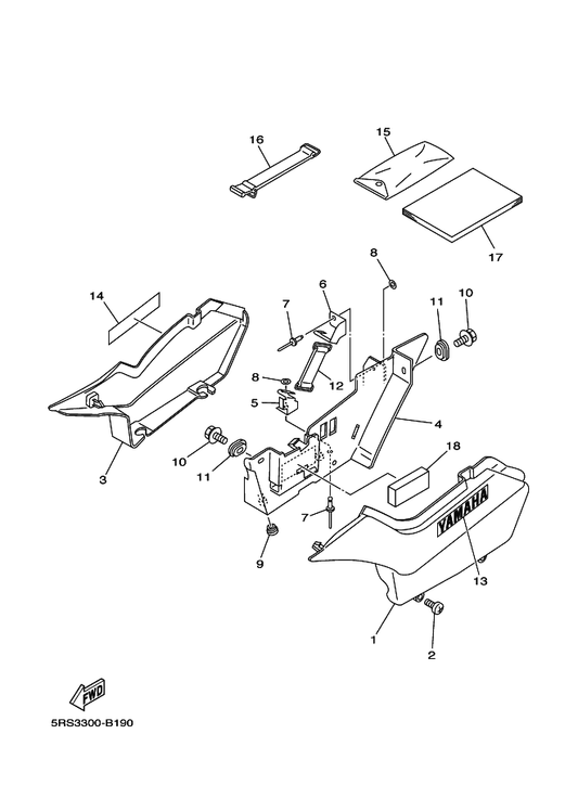 Yamaha 5RS-28199-G1 Manual,Owner'S — shown on the Side Cover parts diagram