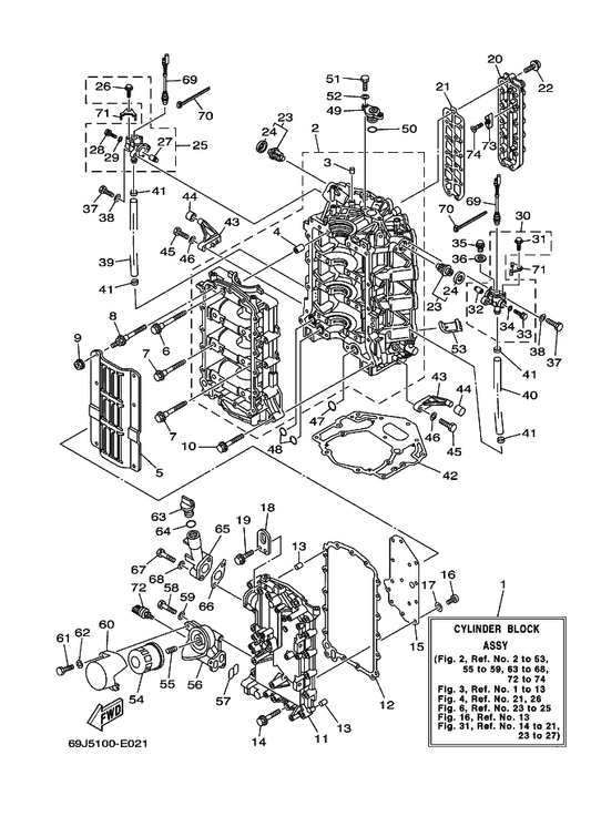 Yamaha 92907-04600 . Washer — shown on the Cylinder & Crankcase 1 parts diagram