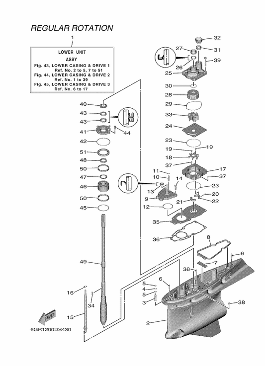 Yamaha 93210-10010 . O-Ring — shown on the Lower Casing & Drive 1 parts diagram