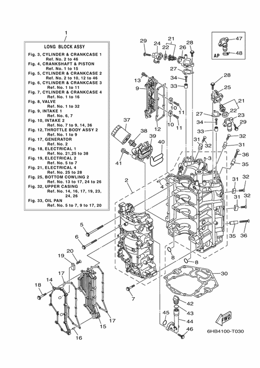 Yamaha 93210-26658 . O-Ring — shown on the Cylinder & Crankcase 1 parts diagram
