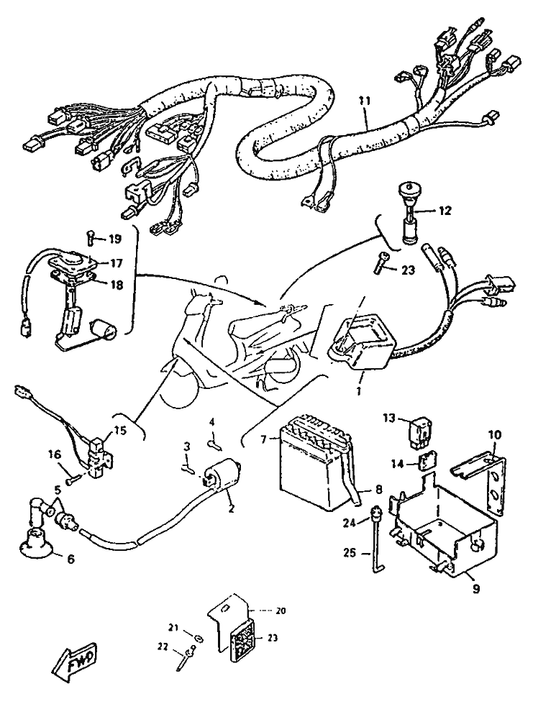 Yamaha 3KJ-82372-00 Seal, Plug Cap — shown on the Electrical 2 parts diagram