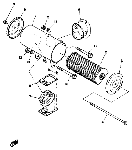 Yamaha 257-14417-00 Cover 1 — shown on the Intake parts diagram