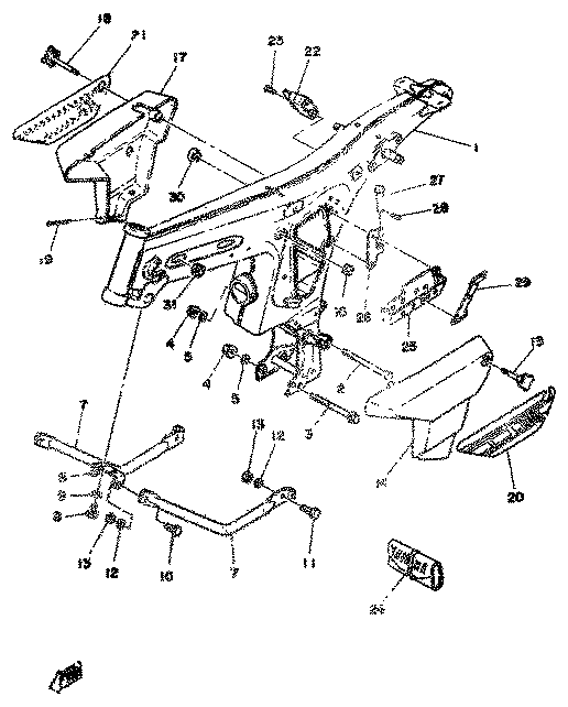 Yamaha 90480-13016 Grommet — shown on the Side Cover parts diagram