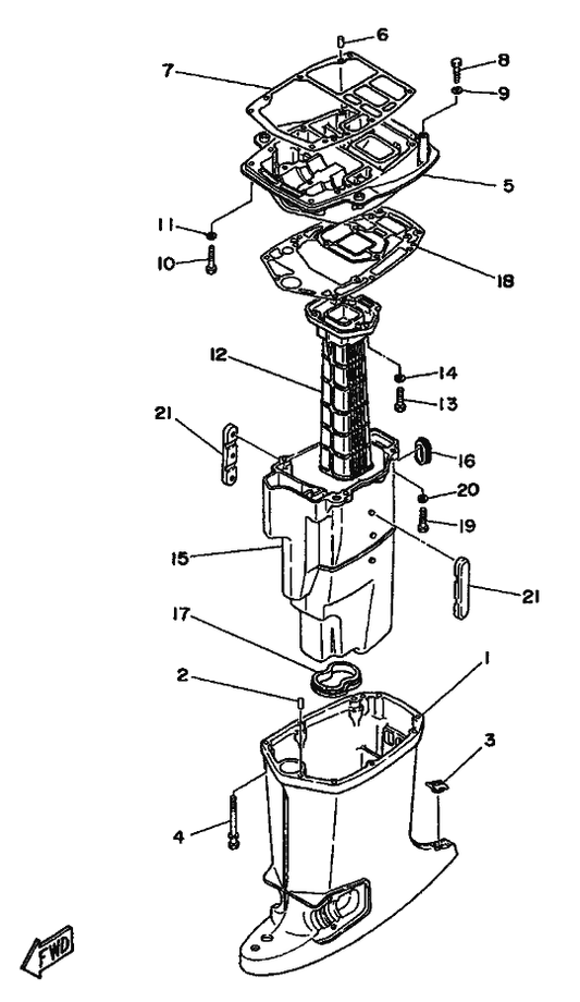 Yamaha 90380-16109 . Bush, Solid — shown on the Power Trim & Tilt Assy 2 parts diagram