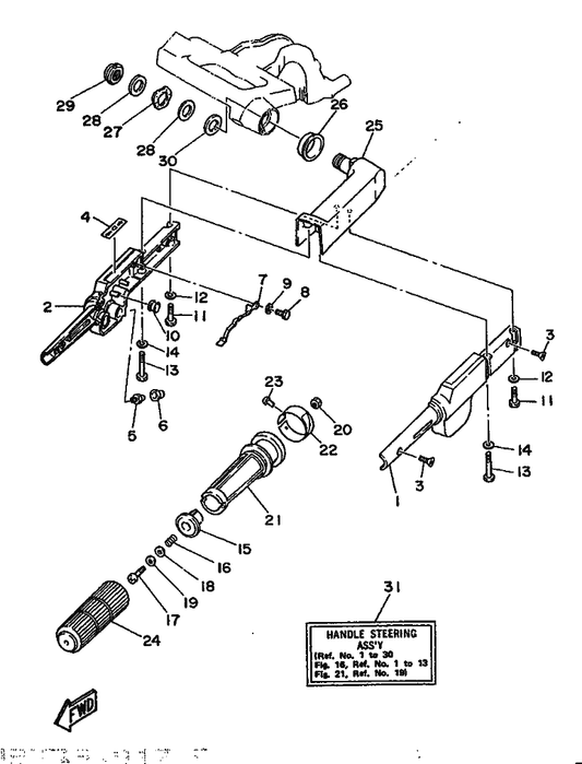 Yamaha 90201-06049 P48 Washer, Plate B88 — shown on the Steering parts diagram