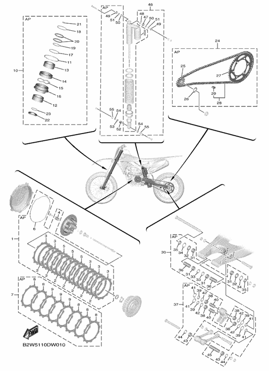 Yamaha 94682-28001 . . Joint, Chain(Did520Dm G&B-Rj) — shown on the Maintenance Parts Kit parts diagram