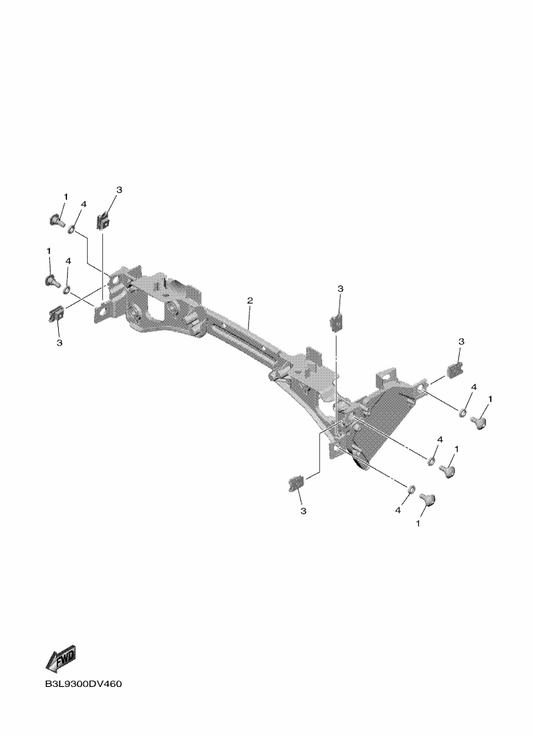 Yamaha B3L-84300-10 Headlight Assy — shown on the Headlight parts diagram