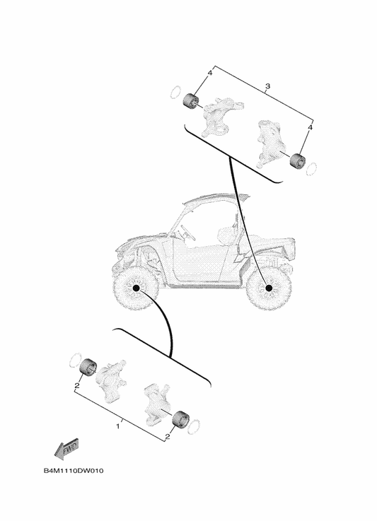 Yamaha B5H-WB024-00 Wheel Bearing Kit — shown on the Maintenance Parts Kit parts diagram