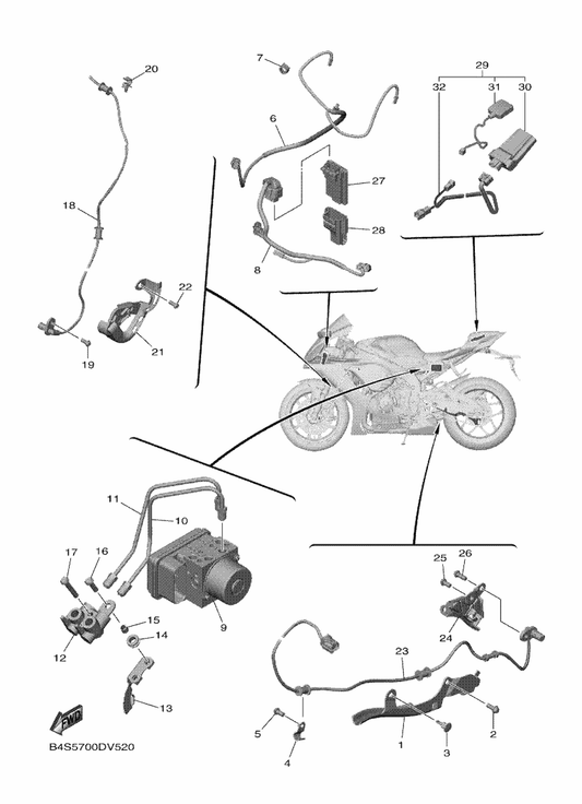 Yamaha 2KS-88107-00 . Gps Unit — shown on the Electrical 3 parts diagram