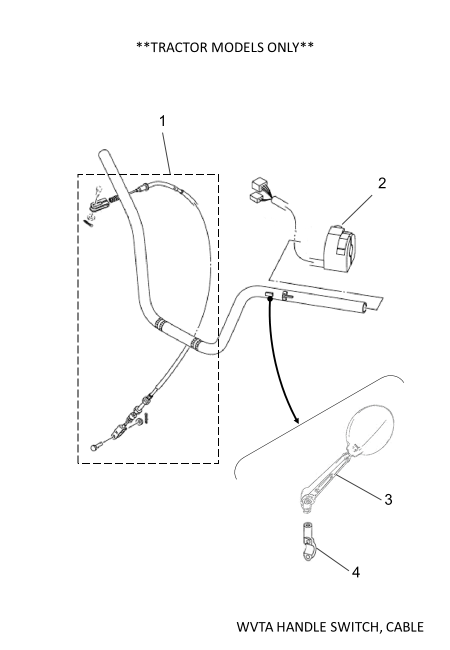 Yamaha YME-FHBSS-00 Handlebar Switch Standard — shown on the Wvta Handle Switch, Cable parts diagram