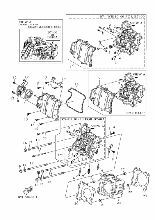 Yamaha 94701-00436 Plug, Spark (Ngk Lmar8A-9) — shown on the Cylinder parts diagram