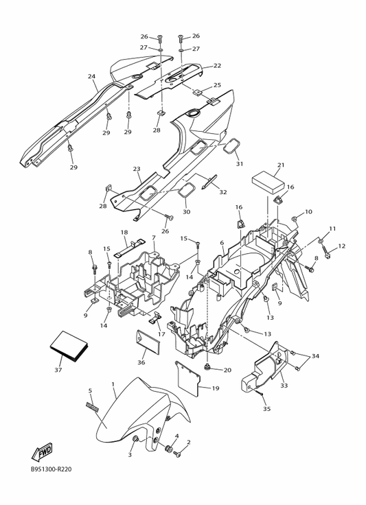 Yamaha B96-28199-F2 Manual,Owner'S — shown on the Fender parts diagram