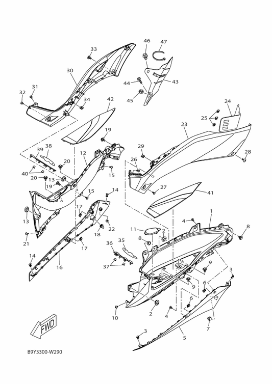 Yamaha B74-F7484-10 Mat 2 — shown on the Stand & Footrest 2 parts diagram