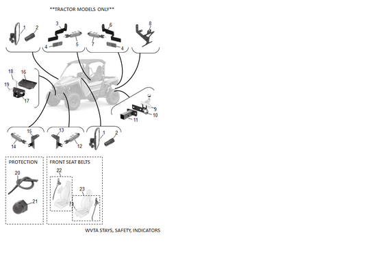 Yamaha YME-FLBFR-01 Led Plus Blinker Front Left — shown on the Wvta Stays, Safety, Restrictors parts diagram