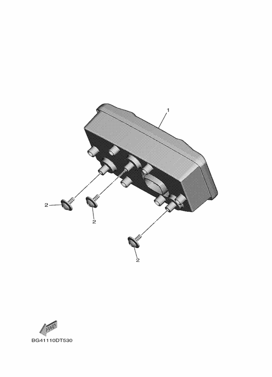 Yamaha BAR-H3500-11 Meter Assy — shown on the Meter parts diagram