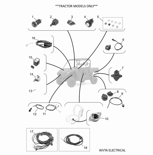 Yamaha LIG-HTBAG-00 Tell Tales — shown on the Wvta Electrical parts diagram