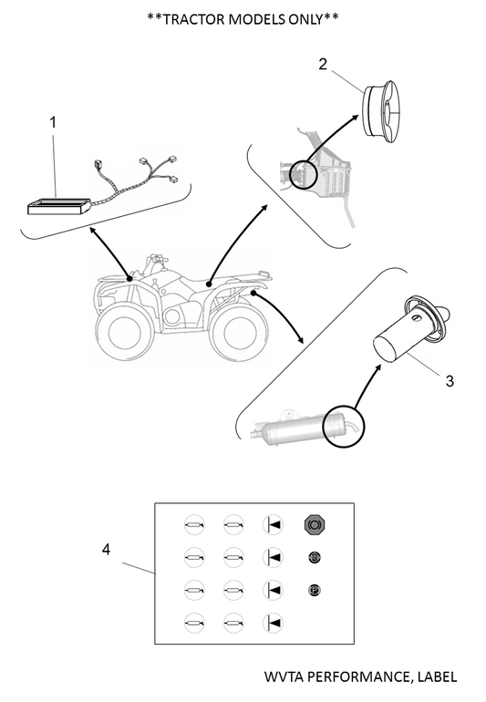 Yamaha YME-FCDI4-10 Cdi K450 40Kmh — shown on the Wvta Performance, Label parts diagram