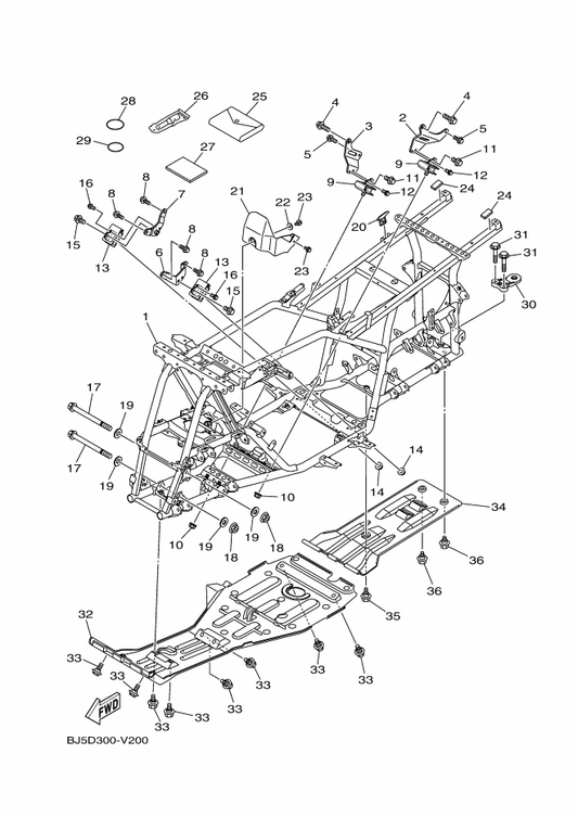Yamaha BEY-F8199-61 Manual,Owner'S — shown on the Frame parts diagram