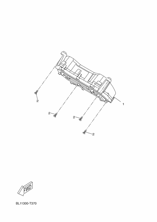 Yamaha BY3-H3500-10 Meter Assy — shown on the Meter parts diagram