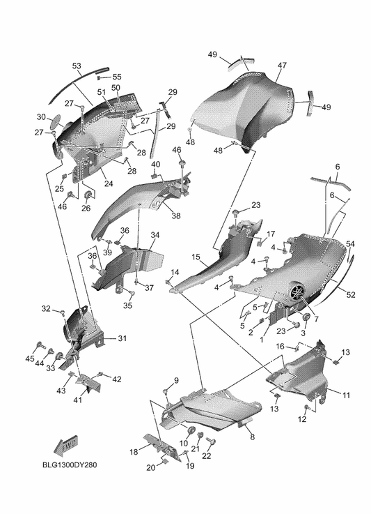 Yamaha 90387-06205 Collar — shown on the Fuel Tank 2 parts diagram