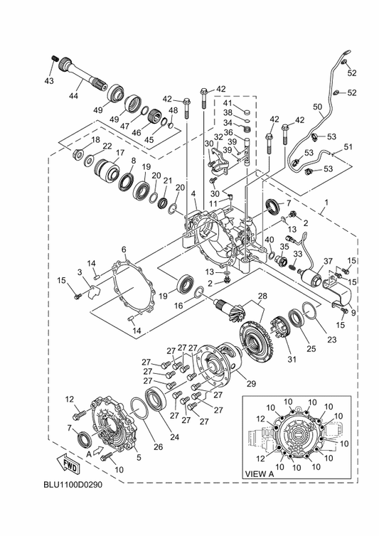 Yamaha BKP-E2842-00 . Circlip — shown on the Drive Shaft parts diagram