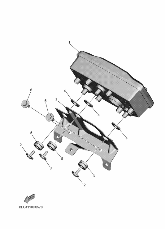 Yamaha BKP-H350A-10 Meter Comp. — shown on the Meter parts diagram
