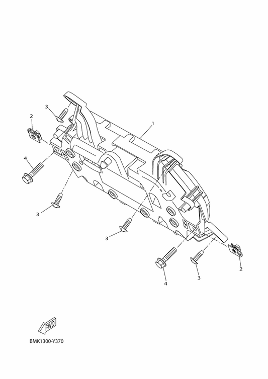Yamaha BSS-H3220-60 Connected Meter Assy. — shown on the Meter parts diagram