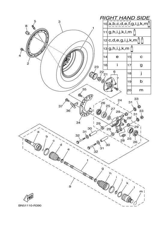 Yamaha 1XD-F2342-00 Plate, Guide 2 — shown on the Rear Wheel 2 parts diagram