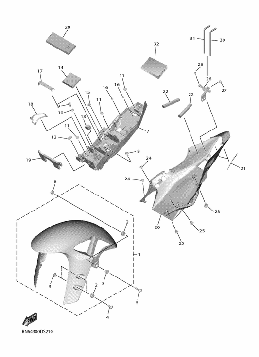 Yamaha BN6-F8199-D0 Manual,Owner'S — shown on the Fender parts diagram