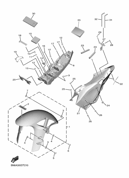 Yamaha BN6-F8199-P2 Manual,Owner'S — shown on the Fender parts diagram