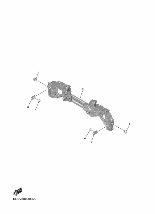 Yamaha BN6-84300-10 Headlight Assy — shown on the Headlight parts diagram