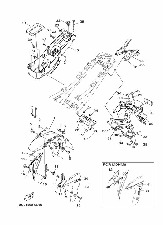 Yamaha 90387-08079 . Collar — shown on the Fender parts diagram