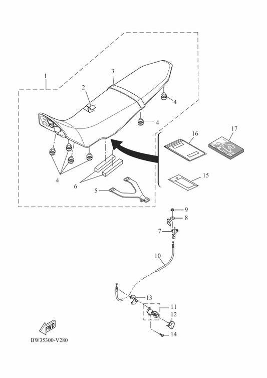 Yamaha BEH-F8199-EB Manual,Owner'S — shown on the Seat parts diagram