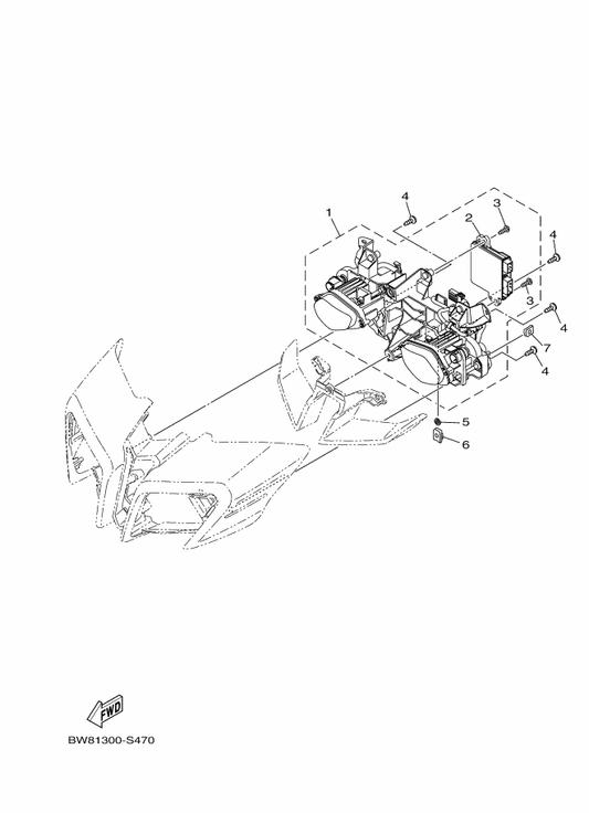 Yamaha 90183-051A6 Nut, Spring — shown on the Headlight parts diagram