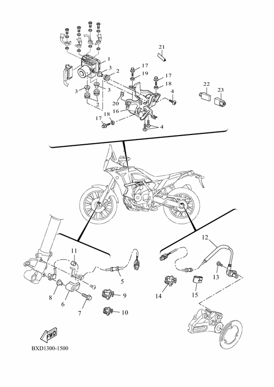 Yamaha BW3-H5991-01 Bracket, Unit — shown on the Electrical 3 parts diagram