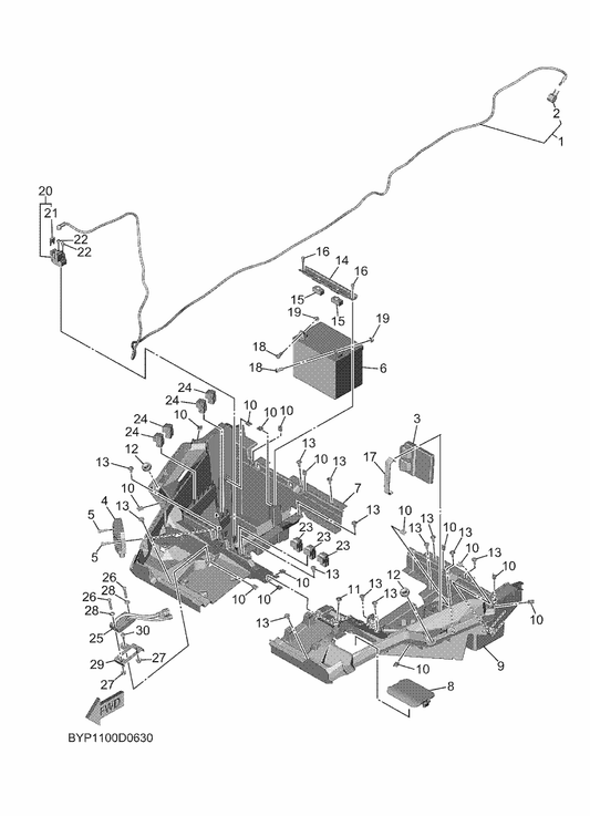 Yamaha BYP-8591A-01 Engine Control Unit Assy — shown on the Electrical 2 parts diagram